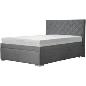 Höffner Polsterbett  Kelso ¦ grau ¦ Maße (cm): B: 152 H: 117