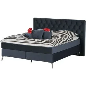Wohnwert Boxspringbett  Laesa ¦ blau ¦ Maße (cm): B: 220 H: 122