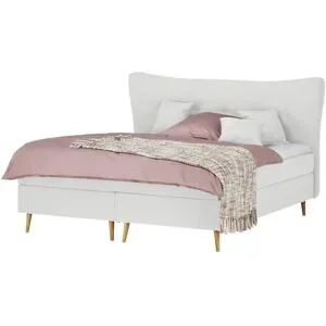 Höffner Boxspringbett  Ferill ¦ grau ¦ Maße (cm): B: 177 H: 122