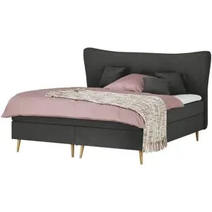 Höffner Boxspringbett  Ferill ¦ grau ¦ Maße (cm): B: 197 H: 122