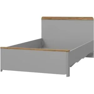 Höffner Bett  Surfinio ¦ grau ¦ Maße (cm): B: 125,3 H: 91,7 T: 210.4