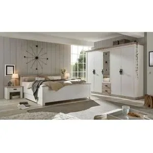 Höffner Schlafzimmer  Roble ¦ weiß ¦ Maße (cm): B: 265 H: 201