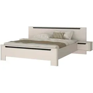 Höffner Bettanlage  Santori ¦ creme ¦ Maße (cm): B: 274 H: 93,4