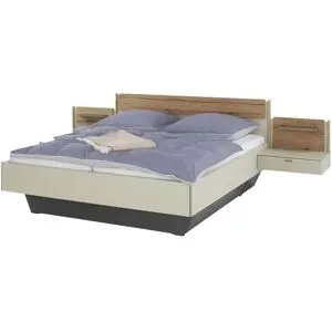 Höffner Bettanlage  Faro ¦ creme ¦ Maße (cm): B: 317,6 H: 96
