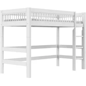 Lifetime Mittelhochbett mit Leiter  Breeze ¦ weiß ¦ Maße (cm): B: 207 H: 152 T: