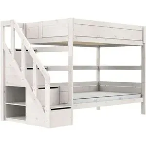 Lifetime Etagenbett  Basis ¦ weiß ¦ Maße (cm): B: 257 H: 177
