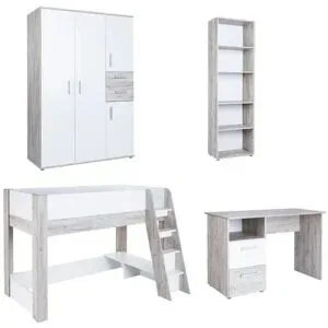 Höffner Kinderzimmer 4er-Set  Bennet ¦ holzfarben ¦ Maße (cm): B: 511 H: 188