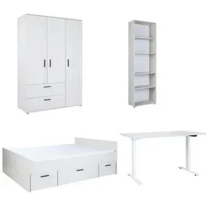 Höffner Jugendzimmer 4er-Set  Mathea ¦ holzfarben ¦ Maße (cm): B: 532 H: 188