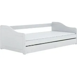 Höffner Bett  Blanka ¦ weiß ¦ Maße (cm): B: 95,5 H: 66