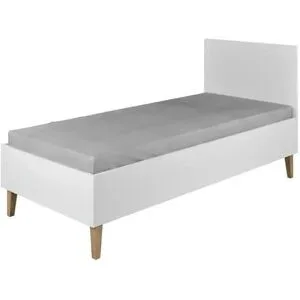 Höffner Bett  Kubi ¦ weiß ¦ Maße (cm): B: 84 H: 92