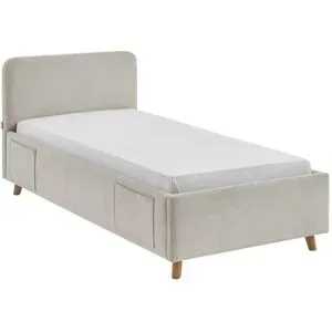 Höffner Polsterbett  Cosy ¦ beige ¦ Maße (cm): B: 102 H: 90