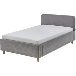 Höffner Polsterbett  Cosy ¦ grau ¦ Maße (cm): B: 132 H: 90