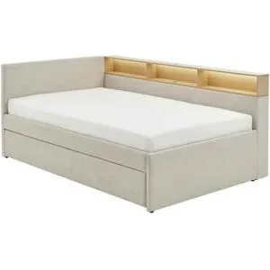 Höffner Polsterbett  Uno ¦ beige ¦ Maße (cm): B: 142 H: 91
