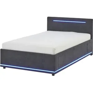 Höffner Polsterbett  Light ¦ grau ¦ Maße (cm): B: 148 H: 90