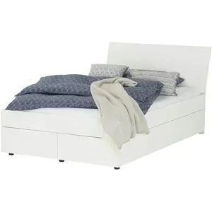 Höffner Bett  Canzo ¦ weiß ¦ Maße (cm): B: 126,4 H: 99 T: 202.2