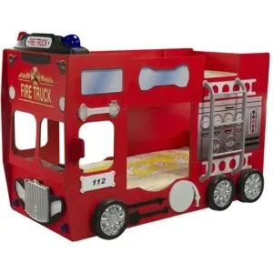 Höffner Autobett  Feuerwehr ¦ rot ¦ Maße (cm): B: 116 H: 146 T: 207.0