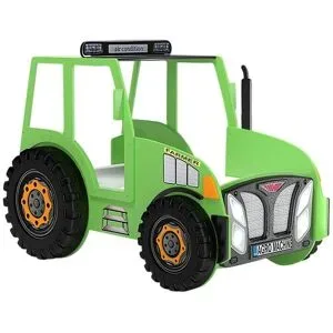 Höffner Autobett  Traktor ¦ grün ¦ Maße (cm): B: 111 H: 155,8 T: 204.0
