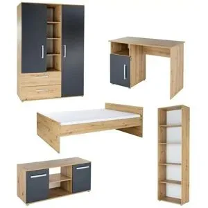 Höffner Jugendzimmer 5er-Set  Alessio ¦ mehrfarbig ¦ Maße (cm): B: 621 H: 573