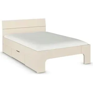 Höffner Stauraumbett in beige Frieda ¦ creme ¦ Maße (cm): B: 145 H: 210