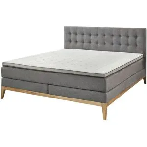 uno Boxspringbett  Westwood ¦ grau ¦ Maße (cm): B: 180 H: 109
