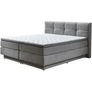 uno Boxspringbett  Chicago ¦ grau ¦ Maße (cm): B: 188 H: 112