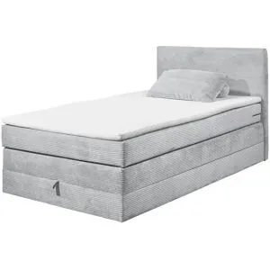Höffner Boxspringbett  Lumb ¦ grau ¦ Maße (cm): B: 141 H: 107 T: 209.0