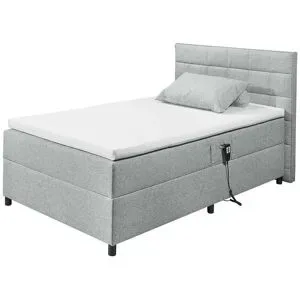 Höffner Boxbett mit Motor  Mawdesley ¦ grau ¦ Maße (cm): B: 131 H: 112 T: 210.0