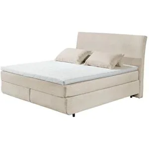 Höffner Boxspringbett  Kent ¦ creme ¦ Maße (cm): B: 185 H: 126