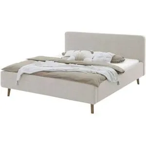 Höffner Polsterbett mit Bettkasten Mattis ¦ beige ¦ Maße (cm): B: 201 H: 105