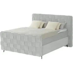 Wohnwert Boxspringbett  Tefla ¦ grau ¦ Maße (cm): B: 182 H: 132,5
