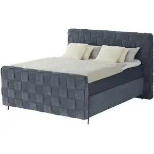 Wohnwert Boxspringbett  Tefla ¦ grau ¦ Maße (cm): B: 222 H: 132,5