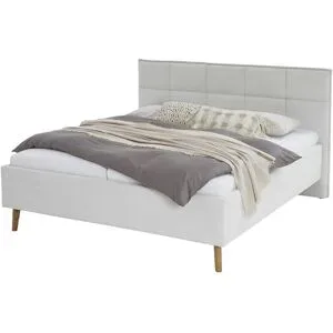 Höffner Polsterbettgestell  Paulo ¦ beige ¦ Maße (cm): B: 202 H: 120