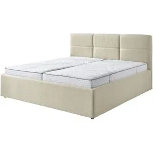 Höffner Polsterbett  Dursley ¦ beige ¦ Maße (cm): B: 193 H: 110