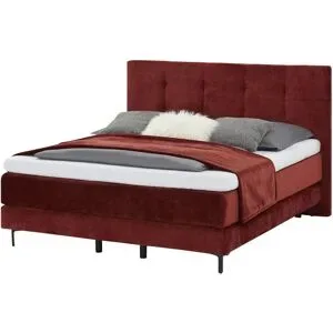 SCHÖNER WOHNEN Kollektion Boxspringbett 180x200 cm Vita ¦ rot ¦ Maße (cm): B: