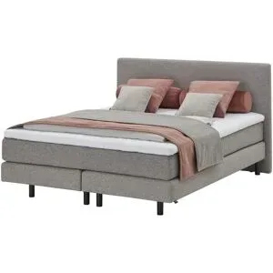 SCHÖNER WOHNEN Kollektion Boxspringbett 160x200 cm Vita ¦ grau ¦ Maße (cm): B: