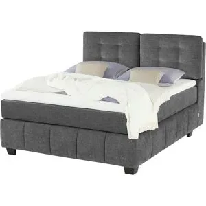 Jette Home Boxspringbett  Jette Pillow ¦ grau ¦ Maße (cm): B: 202 H: 140,5