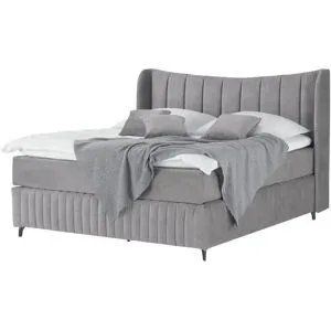 Kings and Queens Boxspringbett  Uldur ¦ grau ¦ Maße (cm): B: 174 H: 122