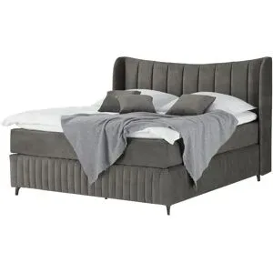 Kings and Queens Boxspringbett  Uldur ¦ grau ¦ Maße (cm): B: 194 H: 122