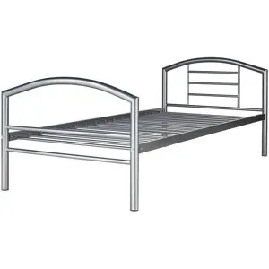 Höffner Metallbett  Karina ¦ grau ¦ Maße (cm): B: 97 H: 79