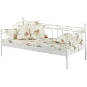 Höffner Metallbett-Gestell  Luisa ¦ weiß ¦ Maße (cm): B: 98 H: 92