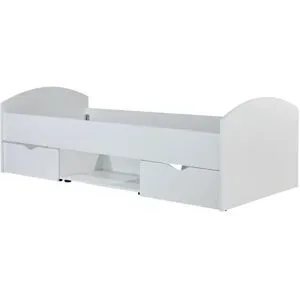 Höffner Einzelbett  Nemo ¦ weiß ¦ Maße (cm): B: 96 H: 66