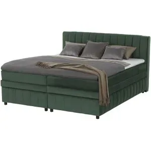 Höffner Boxbett mit Bettkasten Bruno ¦ grün ¦ Maße (cm): B: 166 H: 106