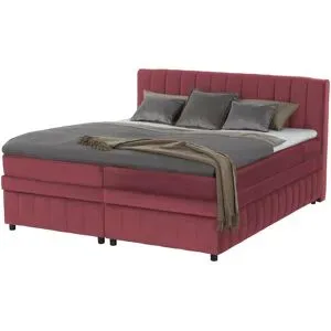 Höffner Boxbett mit Bettkasten Bruno ¦ rot ¦ Maße (cm): B: 166 H: 106