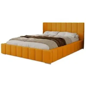 Höffner Polsterbett mit Stauraum  Ayr ¦ gelb ¦ Maße (cm): B: 155 H: 100