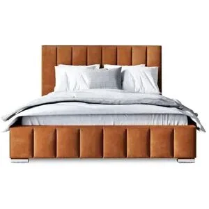 Höffner Polsterbett mit Stauraum Margate ¦ orange ¦ Maße (cm): B: 195 H: 100