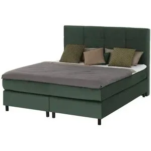 Höffner Boxspringbett  Wind ¦ grün ¦ Maße (cm): B: 160 H: 152