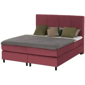 Höffner Boxspringbett  Wind ¦ rot ¦ Maße (cm): B: 140 H: 152