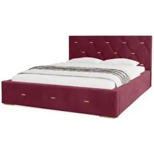 Höffner Polsterbett mit Stauraum  Gwithian ¦ lila/violett ¦ Maße (cm): B: 175 H: 100