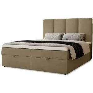 Höffner Boxbett mit Stauraum  Macclesfield ¦ braun ¦ Maße (cm): B: 181 H: 110