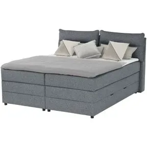 Höffner Boxspringbett mit Bettkasten Neto ¦ blau ¦ Maße (cm): B: 173 H: 109